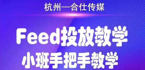 合仕传媒Feed投放教学，手把手教学，开车烧钱必须自己会-创业项目致富网、狼哥项目资源库