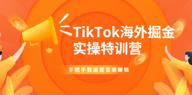 TikTok海外掘金实操特训营：手把手教运营变现赚钱-创业项目致富网、狼哥项目资源库