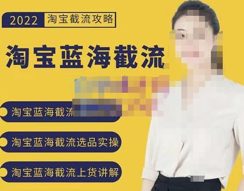 2022淘宝蓝海截流攻略，淘宝蓝海截流选品上货实操讲解-创业项目致富网、狼哥项目资源库