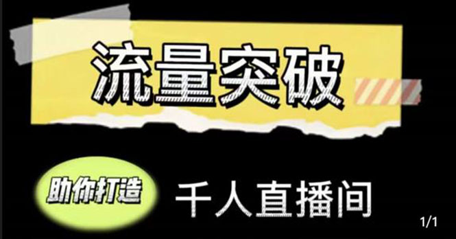 直播运营实战视频课，助你打造千人直播间（14节视频课）-创业项目致富网、狼哥项目资源库