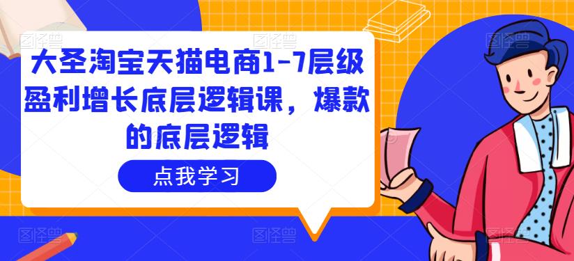 大圣淘宝天猫电商1-7层级盈利增长底层逻辑课，爆款的底层逻辑-创业项目致富网、狼哥项目资源库