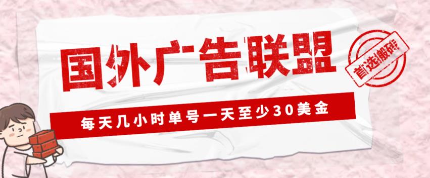 外面收费1980的最新国外LEAD广告联盟搬砖项目，单号一天至少30美金【详细玩法教程】-创业项目致富网、狼哥项目资源库