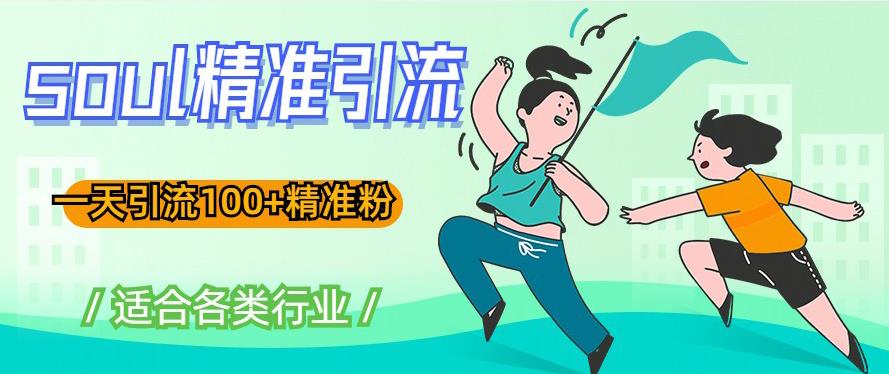 soul精准引流系列课程，一天引流100+精准粉，适合各类行业-创业项目致富网、狼哥项目资源库