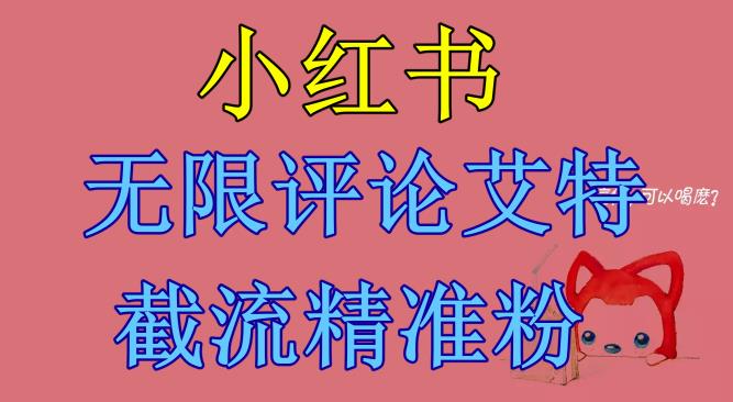 小红书无限评论艾特截流精准粉（软件+教程）-创业项目致富网、狼哥项目资源库