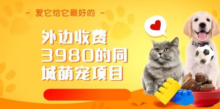【行业内幕】同城萌宠项目，教你如何用冷门玩法冲击市场！（别人收费3980）插图