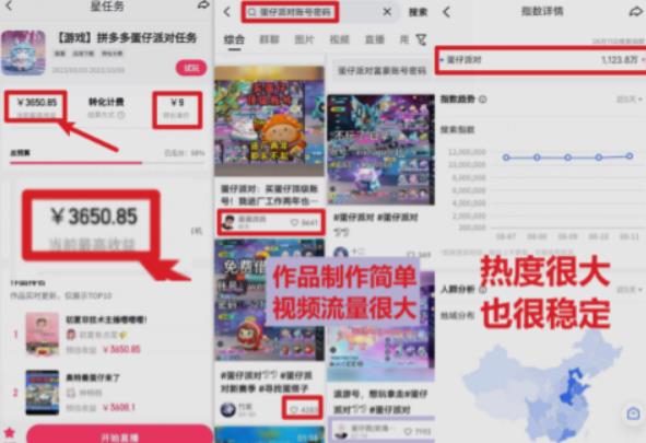 靠蛋仔派对日入3600+,会截图就能做的游戏赚钱项目,保姆式教学无脑操作(教程+资料)【揭秘】插图1 靠蛋仔派对日入3600+,会截图就能做的游戏赚钱项目,保姆式教学无脑操作(教程+资料)【揭秘】插图1