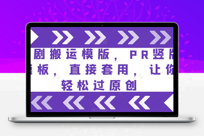 短剧搬运模版，PR竖版模板，直接套用，让你轻松过原创-创业项目致富网、狼哥项目资源库