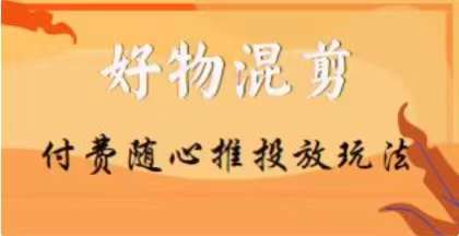 【万三】好物混剪付费随心推投放玩法，随心投放小课抖音教程-创业项目致富网、狼哥项目资源库