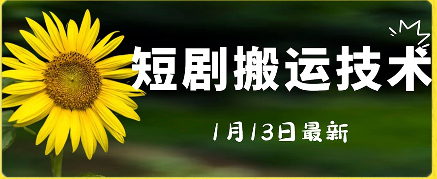 最新短剧搬运技术，电脑手机都可以操作，不限制机型-创业项目致富网、狼哥项目资源库