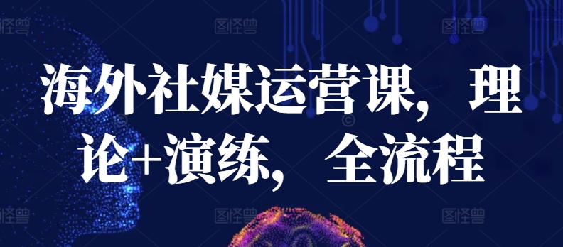 海外社媒运营课，理论+演练，全流程-创业项目致富网、狼哥项目资源库