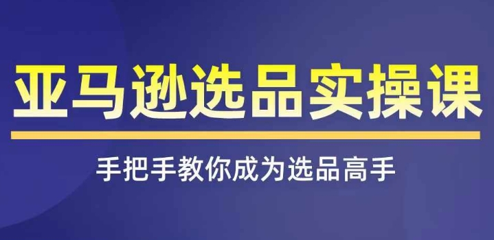 亚马逊选品实操课程，快速掌握亚马逊选品的技巧，覆盖亚马逊选品所有渠道-创业项目致富网、狼哥项目资源库