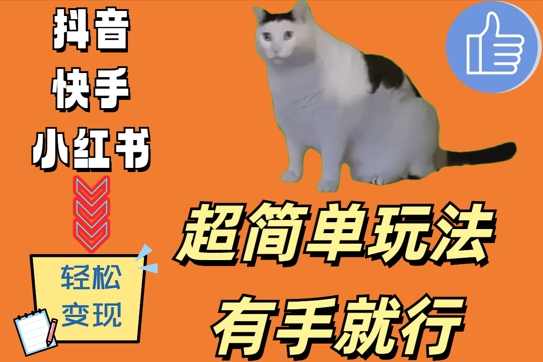 超简单玩法，有手就行，靠猫咪视频日入500+【揭秘】-创业项目致富网、狼哥项目资源库