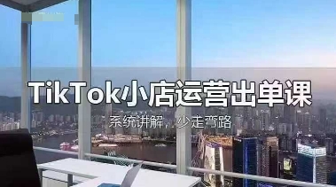 TikTok小店运营出单课，从开店选品、运营出单、发货回款，进行全流程讲解-创业项目致富网、狼哥项目资源库