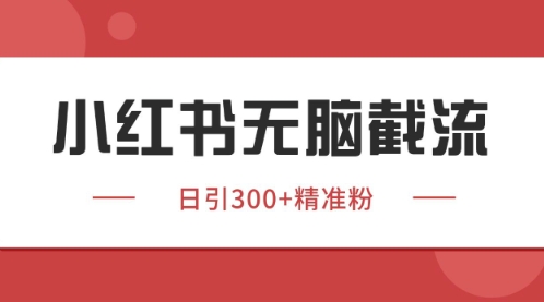 小红书只要你有同行就能获客，独家野路子获客玩法，暴力截流【揭秘】-创业项目致富网、狼哥项目资源库