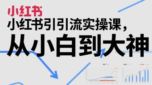 小红书引流实操课，从小白到大神-创业项目致富网、狼哥项目资源库