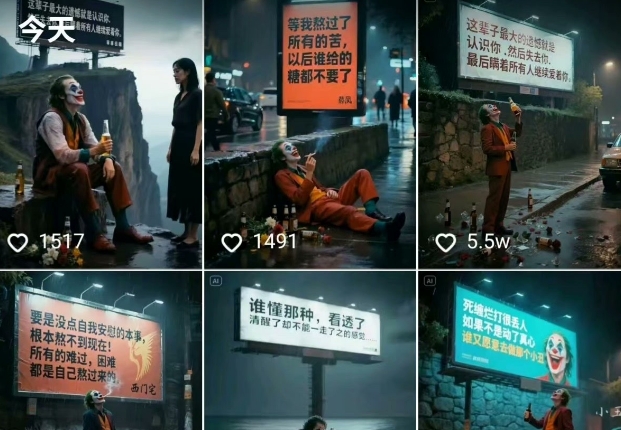 一条视频竟然15W赞！用AI制作小丑自嘲扎心文案视频，当下非常火爆的短视频流量神器-创业项目致富网、狼哥项目资源库